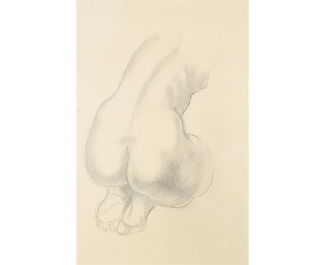 ‡Robert Gibbings (Irish 1889-1958) Nude bottom (Montparnasse); Sketch of a dancing girl Two, both pencil, the former 1950, th