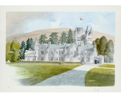 ‡HRH The Prince of Wales (b.1948) Balmoral Signed with initial, numbered, dated and inscribed 125/295 Balmoral C'91 (in penci