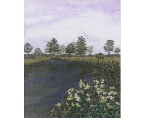 ‡Bev Morgan (20th Century) Bluebell Woods; Meadowsweet and Hemp Agrimony Two, the former signed Bev Morgan (in pencil to moun