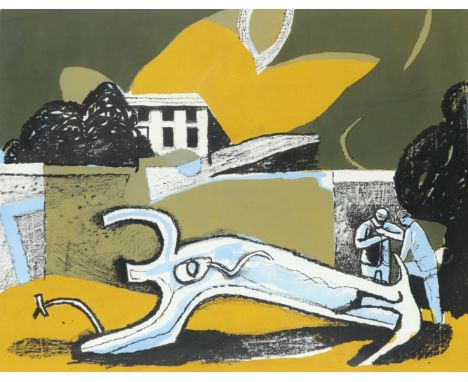 ‡Keith Vaughan (1912-1977) The Walled Garden Lithograph, 1951 38.7 x 49.5cm (image)