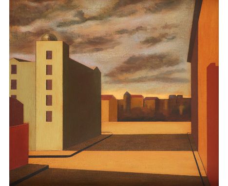 ‡Martin Kane (b.1958) Down Town Light Signed Martin/Kane (to verso) Oil on canvas, 1994 61 x 66cm Provenance: Beaux Arts, Lon