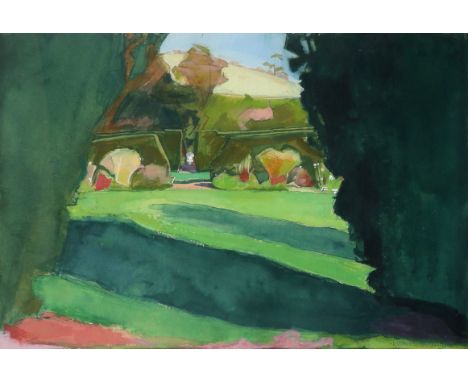 ‡Lisa Micklewright (Contemporary) Between Two Dark Hedges, Glyndebourne;  Light and Hedges Two, the former signed Lisa Mickle