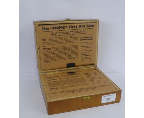 A vintage Boots 'The Whole First Aid' case complete with its contents
