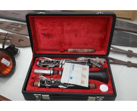 A cased Boosey & Hawkes b flat clarinet
