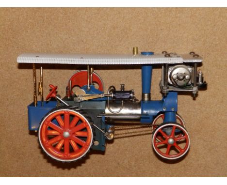 A model steam traction engine – modified.