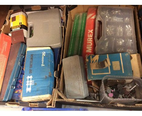 Quantity of tools, tool box, clamps and accessories