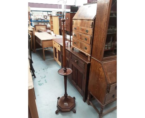 Mahogany standard lamp