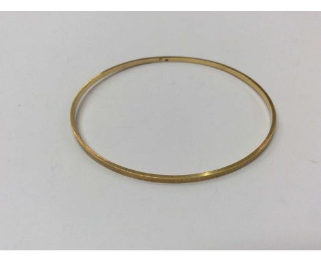 Gold (stamped 585) bangle, 6.5cm diameter Condition report: Weight 6 grams 