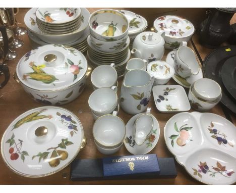 Collection of Royal Worcester Evesham tablewares