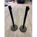Set of 2, Uline Stanchions