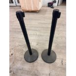Set of 2, Uline Stanchions