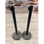 Set of 2, Uline Stanchions