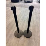 Set of 2, Uline Stanchions