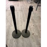 Set of 2, Uline Stanchions