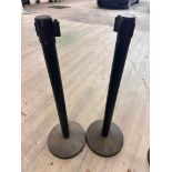 Set of 2, Uline Stanchions
