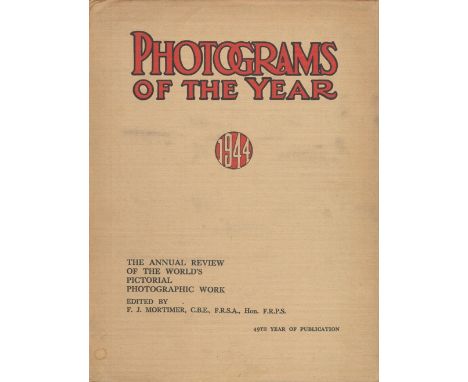 Photograms of The Year 1944 edited by F J Mortimer 1944 First Edition Softback Book published by Ilffe and Sons Ltd some agei