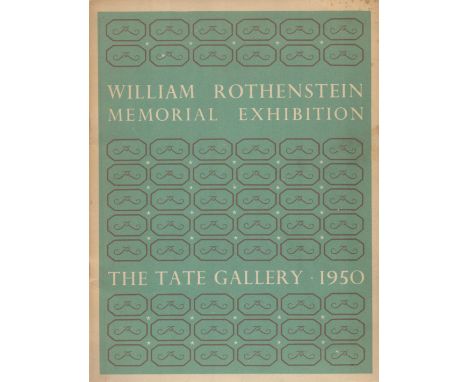 Sir William Rothenstein 1872 1945 A Memorial Exhibition 1950 First Edition Softback Book with 32 pages published by The Tate 