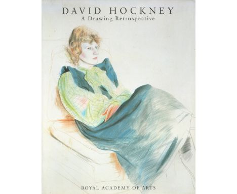 A Drawing Retrospective by David Hockney 1995 First Edition Softback Book with 268 pages published by Royal Academy of Arts a