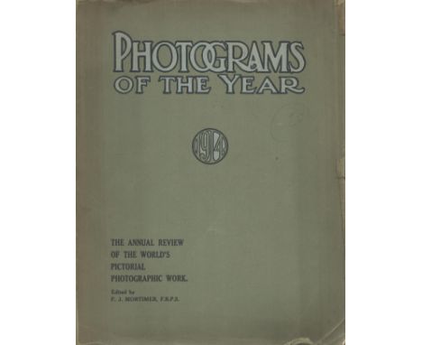 Photograms of The Year 1914 edited by F J Mortimer 1914 First Edition Softback Book published by Ilffe and Sons Ltd some agei