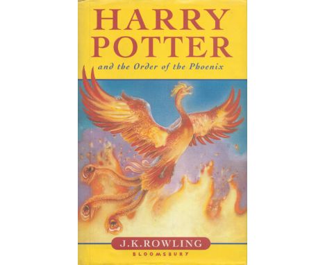 Harry Potter and the Order of the Phoenix by J K Rowling 2003 First Edition Hardback Book with 766 pages published by Bloomsb