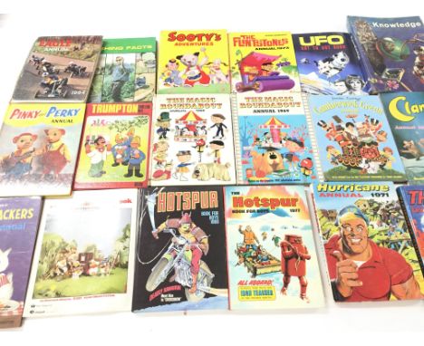 A Collection of Various Childrens Annuals. Including the Magic Roundabout. Clangers. Blue Peter.