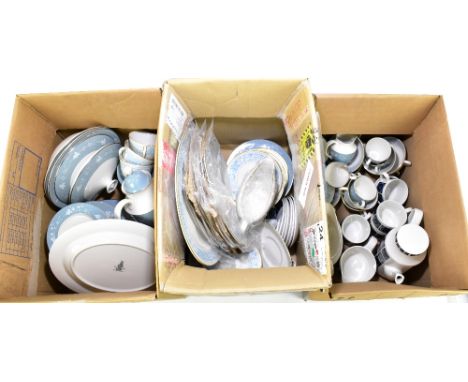 ROYAL DOULTON; a 'Reflection' pattern part tea and dinner service and other part dinner services including Royal Doulton 'Ham