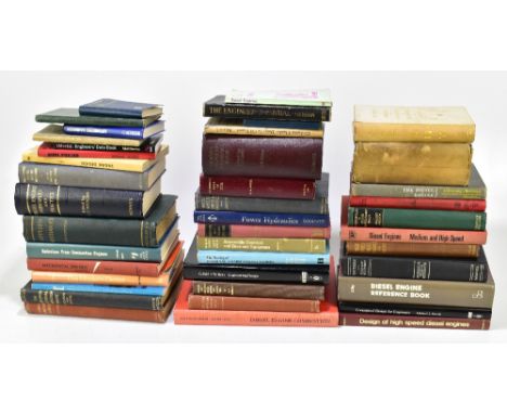 A collection of engineering and manufacturing books to include APPLIED MECHANICS by Cotterill, THE HIGH SPEED INDUSTRIAL COMB