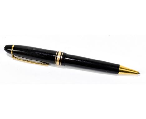 MONT BLANC; a propelling pen.Additional InformationThe pen is lacking ink, light scratches and wear especially to the point a