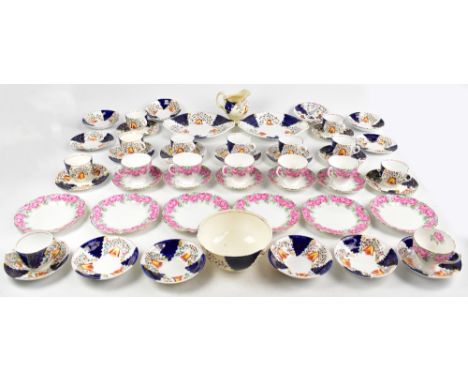ROYAL STANDARD; a part tea service decorated in the 'Rose of Sharon' pattern, together with a Gaudy Welsh style part tea serv