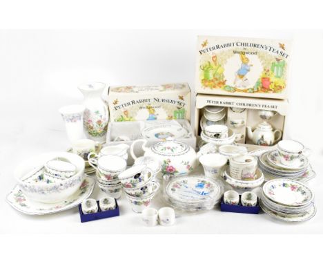 WEDGWOOD; a small collection of Peter Rabbit and nursery ware, also similar Thomas the Tank Engine items, and a large collect