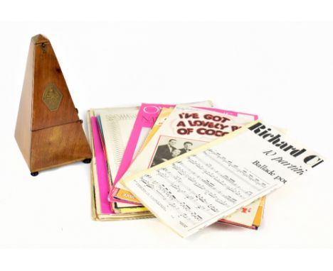 A small collection of pictorial sheet music, including The Ferryboat Inn and I've Got a Lovely Bunch of Coconuts, also a Fren