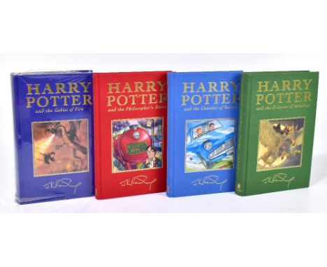 ROWLING (J.K), HARRY POTTER, four de-luxe editions, comprising, Philosopher's Stone 2nd, 1999, Chamber of Secrets, 3rd 1999, 