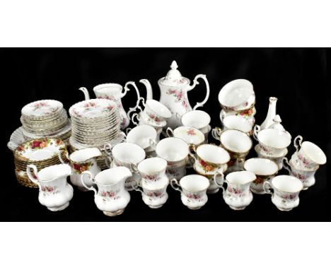 ROYAL ALBERT; a 'Lavender Rose' pattern part tea service, together with country roses part service and a further part tea ser