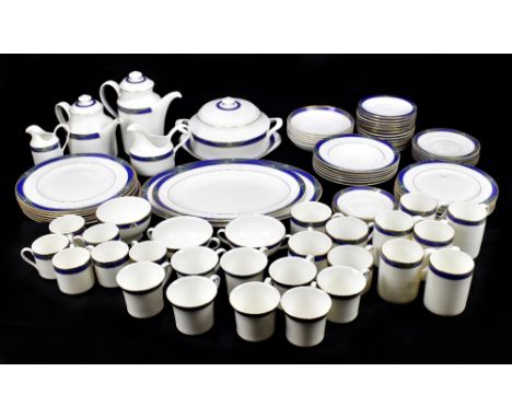 ROYAL DOULTON; a 'Regalia' pattern part dinner service comprising six dinner plates, six dessert plates, six fruit bowls and 