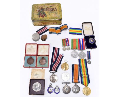 A World War I Military Medal group of three awarded to 79193 Pte. T.B. Kersey, Royal Army Medical Corps, comprising of a Brav