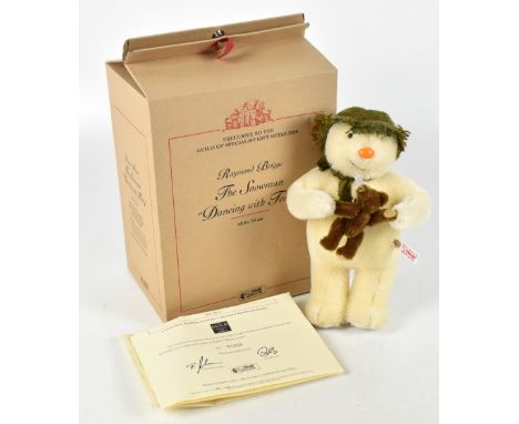 STEIFF; a Raymond Briggs The Snowman 'Dancing with Teddy' teddy bear, with box and certificate, No. 01050.Additional Informat