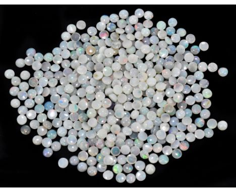 OPAL; a group of 2.5mm round cut stones totalling 20ct.