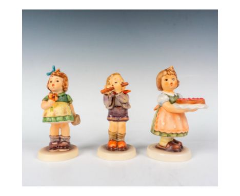 A collection of 3 exclusive special edition Goebel Hummel figurines with Morning Concert (Edition Number 11) capturing the jo