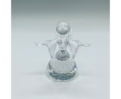 Part of the Cheerful Times group, and Exquisite Accents collection. A clear crystal angel with a frosted face and hands. Swar