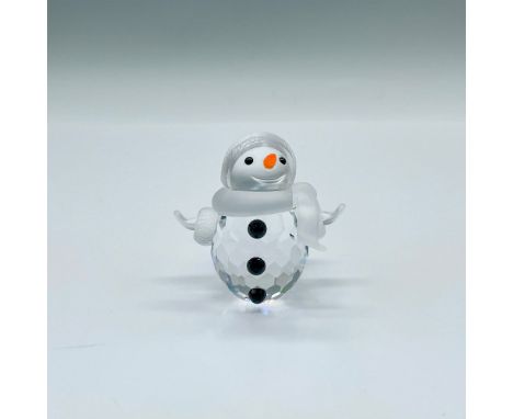 Part of the Cheerful Times theme, and When We Were Young collection. The snowman has a clear crystal body with a frosted face
