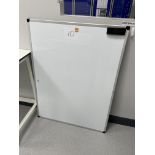 A Dry wipeboard. 120cm x 90cm.