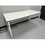 A Laboratory bench, 180cm x 60cm x 89cm h.