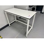 A Laboratory bench, 120cm x 60cm x 89cm h.