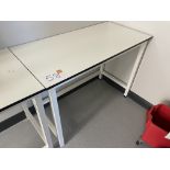 A Laboratory bench, 120cm x 60cm x 89cm h.