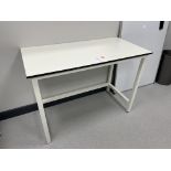 A Laboratory bench, 120cm x 60cm x 89cm h.