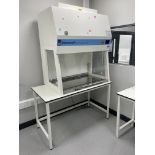A Monmouth Guardian MSC T1200 biological safety cabinet no: MSC-12-15674 (2020) with electric rise