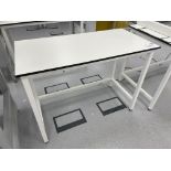 A Laboratory bench, 120cm x 60cm x 89cm h.