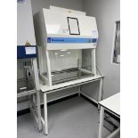 A Monmouth Guardian MSC T1200 biological safety cabinet no: MSC-12-15540 (2020) with electric rise