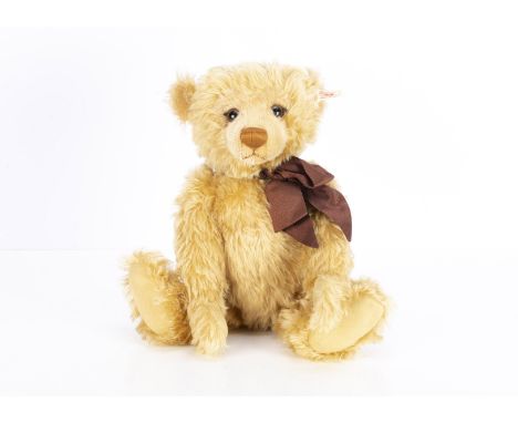 A Steiff Year 2000 Teddy bear Blond 43, 3778 for the year 1999, with certificate --17in(43cm.) high 