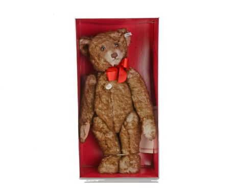 A Steiff Happy Anniversary replica teddy bear,  638 of 5,000  in original window box with certificate --25½in (65cm.) high (d